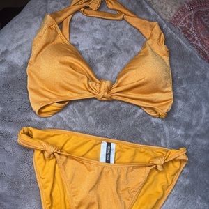 COPY - Gold Shimmery Two Piece Bikini